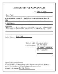 Viewed the Thesis/Dissertation in Its Final Electronic Format and Certify That It Is an Accurate Copy of the Document Reviewed and Approved by the Committee