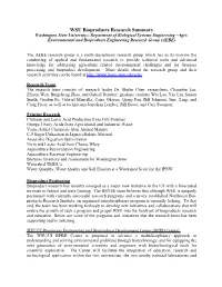 WSU Bioproducts Research Summary