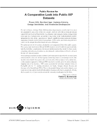 A Comparative Look Into Public IXP Datasets