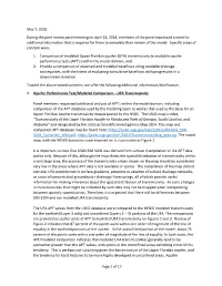 Additional Peer Review Requested Information