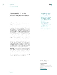 Ethical Aspects of Human Biobanks Are a Very Fast-Evolving Field