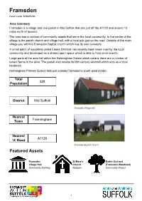 Framsden Parish Code: E04009200