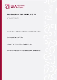 Typologies of Evil in the X-Files