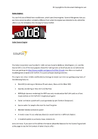 © Copyright to This Document Belongs to Lam Game Engines: You Can Find