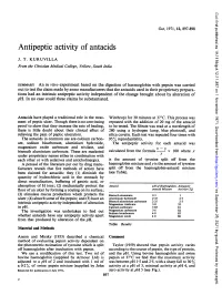 Antipeptic Activity of Antacids