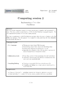 Computing Session 2