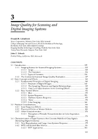 Image Quality for Scanning and Digital Imaging Systems 135