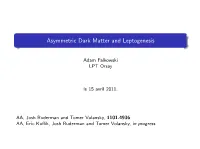 Asymmetric Dark Matter and Leptogenesis