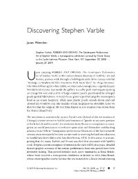 Discovering Stephen Varble