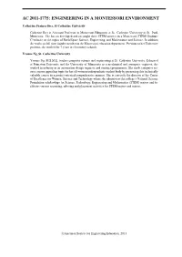 Engineering in a Montessori Environment