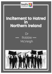 Incitement to Hatred in Northern Ireland a Simple Task