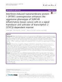 Interferon-Induced Transmembrane Protein 1 (IFITM1) Overexpression