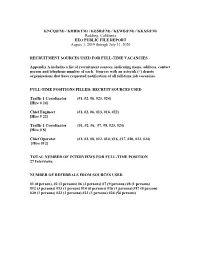 KNCQ(FM) / KHRD(FM) / KESR(FM) / KEWB(FM) / KKXS(FM) Redding, California EEO PUBLIC FILE REPORT August 1, 2019 Through July 31, 2020