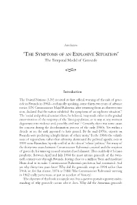 The Temporal Model of Genocide 