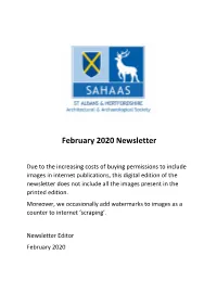 February 2020 Newsletter