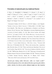Formation of Asteroid Pairs by Rotational Fission