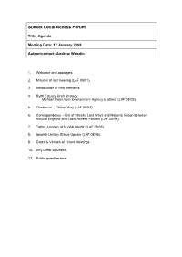 Suffolk Local Access Forum