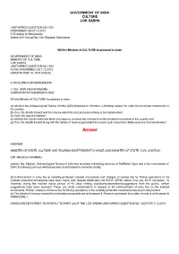 ANSWERED ON:07.12.2015 E-Ticketing for Monuments Mishra Shri Anoop;Rao Shri Rayapati Sambasiva