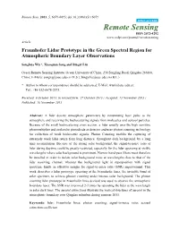 Fraunhofer Lidar Prototype in the Green Spectral Region for Atmospheric Boundary Layer Observations