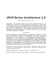 Upnp Device Architecture Version