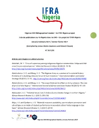 1 Nigerian SSH Bibliographical Update