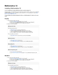 Mathematica 12 Installing Mathematica 12