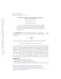 RANDOM DOUBLY STOCHASTIC MATRICES: the CIRCULAR LAW 3 Easily Be Bounded by a Polynomial in N