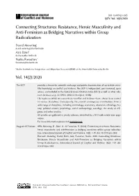 Resistance, Heroic Masculinity and Anti-Feminism As Bridging Narratives Within Group Radicalization