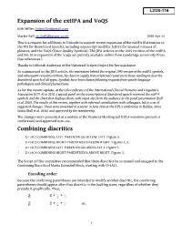 Expansion of the Extipa and Voqs Combining Diacritics