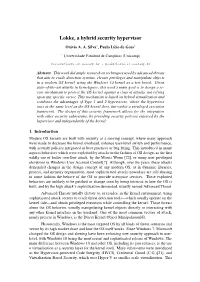 Lokke, a Hybrid Security Hypervisor