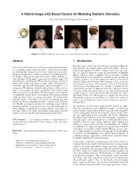 A Hybrid Image-CAD Based System for Modeling Realistic Hairstyles