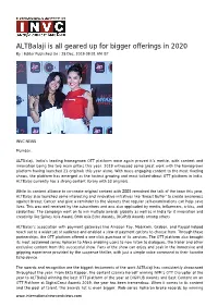 Altbalaji Is All Geared up for Bigger Offerings in 2020