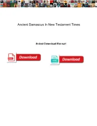 Ancient Damascus in New Testament Times Ccin