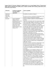 Annex B – Conditions Relating to Licensed Badger Control On