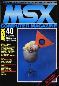 MSX Computer Magazine 40 Aktu Publications B.V