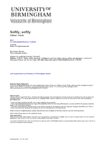 Softly, Softly Gillborn, David