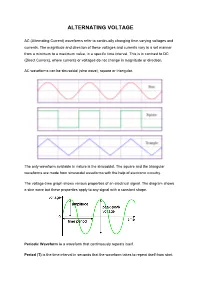 Alternating Voltage