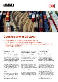Camunda BPM at DB Cargo