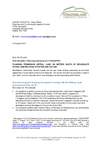 Does the Proposed Housing Development Comply with the Stirling Local Development Plan 2018? No It Does Not