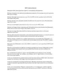 MATC Coalition Statement Whereas the MATC