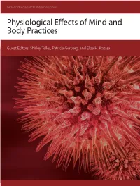 Physiological Effects of Mind and Body Practices