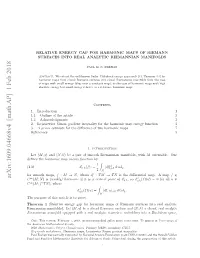 Relative Energy Gap for Harmonic Maps of Riemann Surfaces Into Real