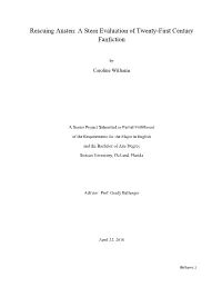 Rescuing Austen: a Stern Evaluation of Twenty-First Century Fanfiction