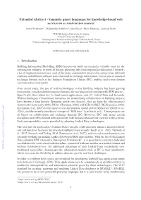 Semantic Query Languages for Knowledge-Based Web Services in a Construction Context