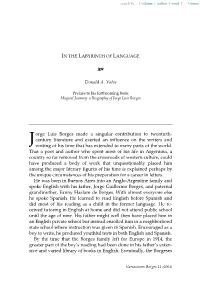 In the Labyrinth of Language