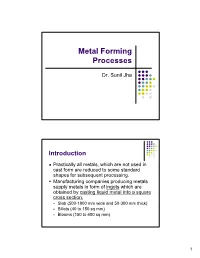 Metal Forming Processes
