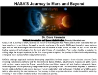 NASA's Journey to Mars and Beyond