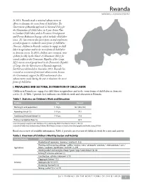 Rwanda MINIMAL ADVANCEMENT