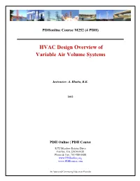 VAV Systems, on the Other Hand, Are Designed to Simultaneously Meet a Variety of Cooling and Heating Loads in a Relatively Efficient Manner
