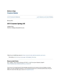 2012 Courses Spring LAS